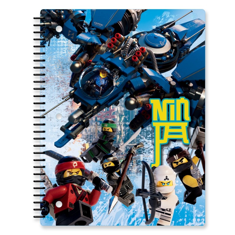 LEGO Тетрадь на спирали Ninjago Movie 51872 Линейка 70 листов