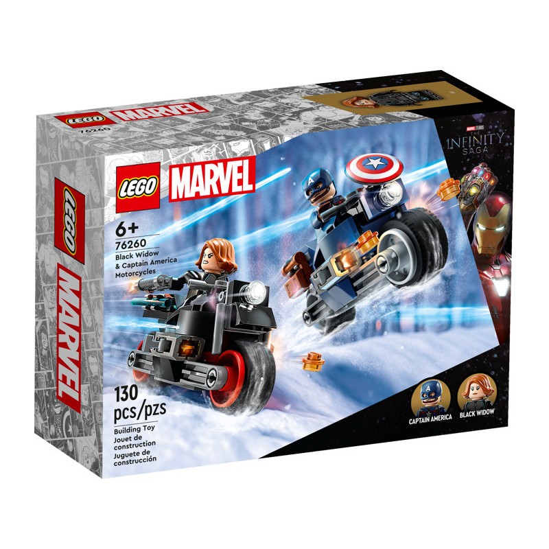 LEGO 76260 Черная Вдова и Капитан Америка на мотоциклах