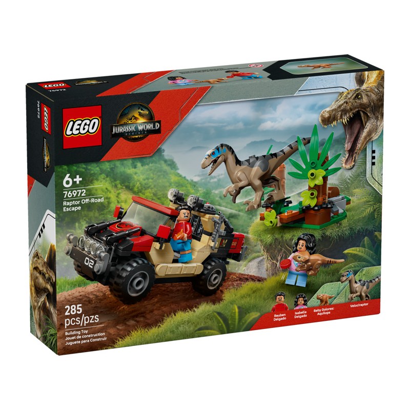 LEGO 76972 Побег по бездорожью от Раптора
