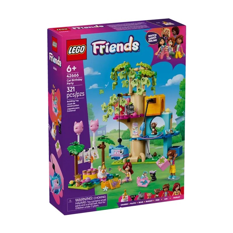 LEGO 42666 Кошачий день рождения и домик на дереве