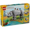 LEGO 31171 Дикие животные: Величественный носорог с птицами 3 в 1