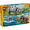 LEGO 31171 Дикие животные: Величественный носорог с птицами 3 в 1
