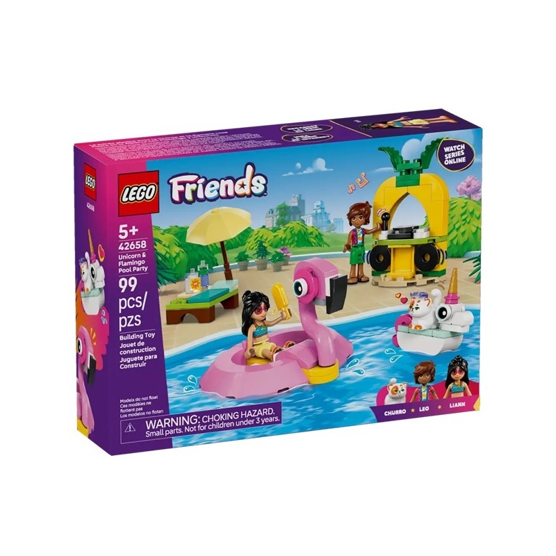 LEGO 42658 Вечеринка у бассейна с единорогами и фламинго