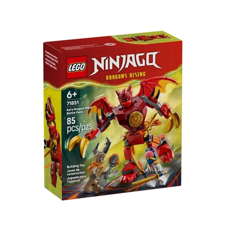 LEGO 71851 Боевой набор «Драконий робот» Кая