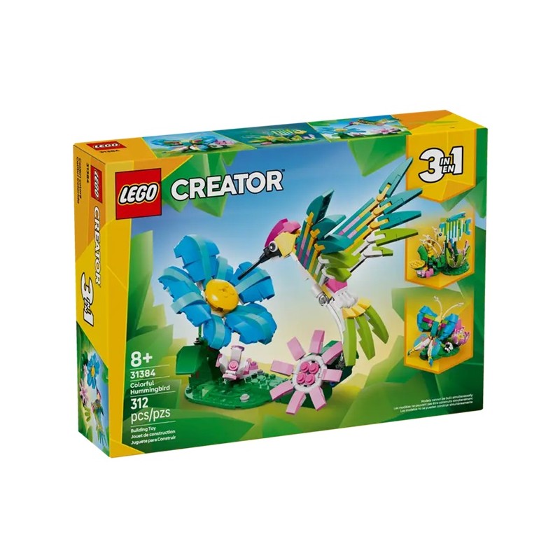 LEGO 31384 Дикие животные: Красочная колибри 3 в 1