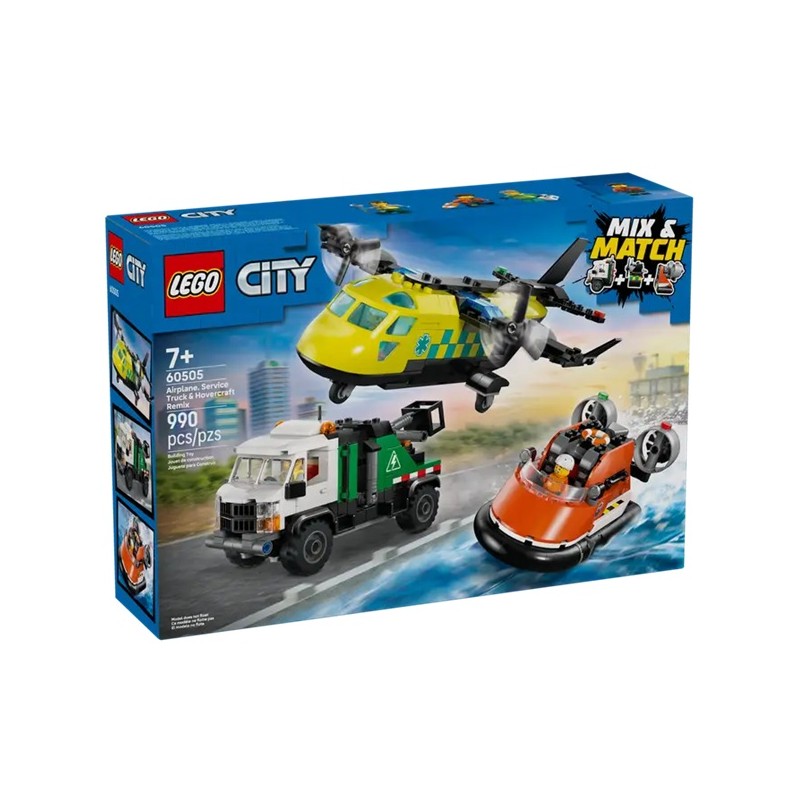 LEGO 60505 Самолет, грузовик и судно на воздушной подушке