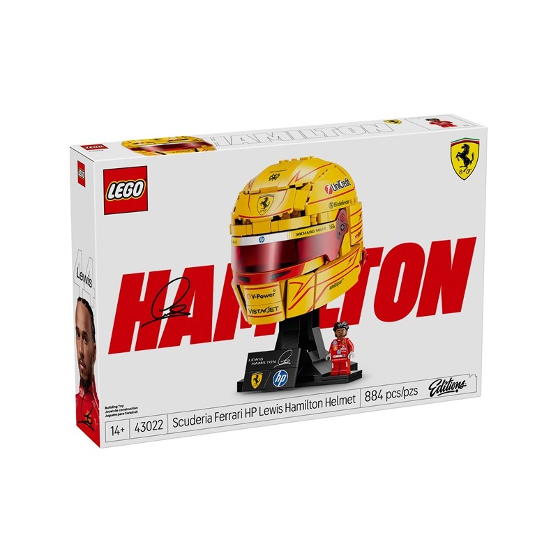 LEGO 43022 Шлем Льюиса Хэмилтона команды Scuderia Ferrari HP